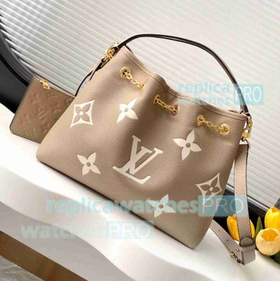 Copy L--V Beige Bicolor Monogram Empreinte Bundle Bag M25453